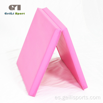 Alfombrilla de gimnasia gruesa de PVC rosa Soft Play